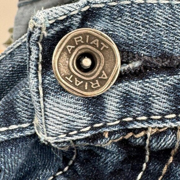 Ariat Denim M2 Relaxed Bootcut Mens Jeans 40x34 Blue Cotton Spandex Durable - Picture 10 of 10